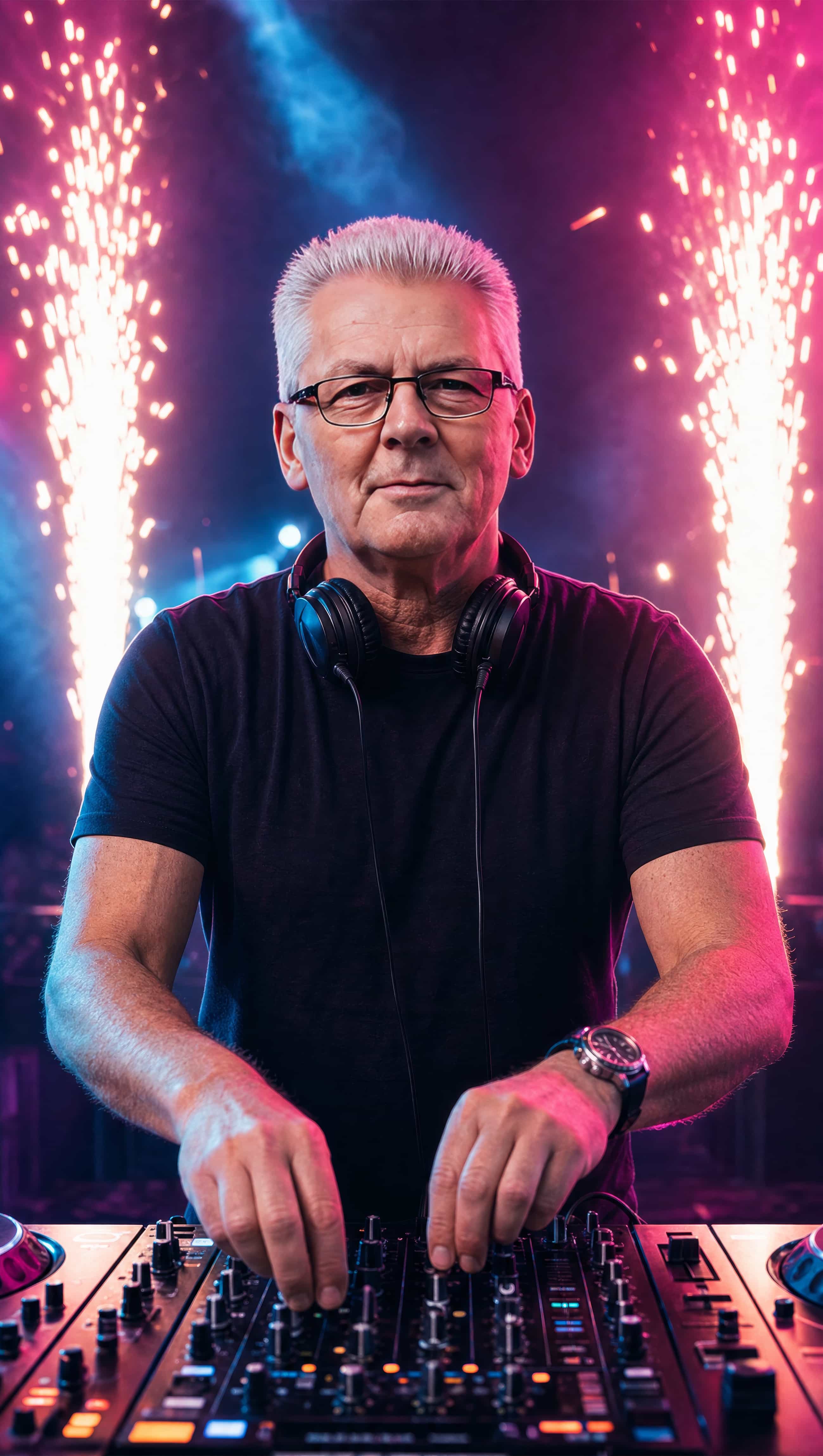 DJ Bernd Wegmann am Mischpult